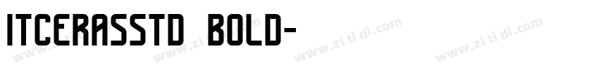 itcerasstd bold字体转换